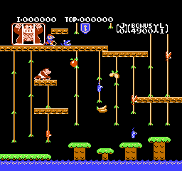 Donkey Kong Jr. + Jr. Sansū Lesson screenshot 2 for Famicom